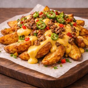 Wedges m. ChiliCheese o. SourCream